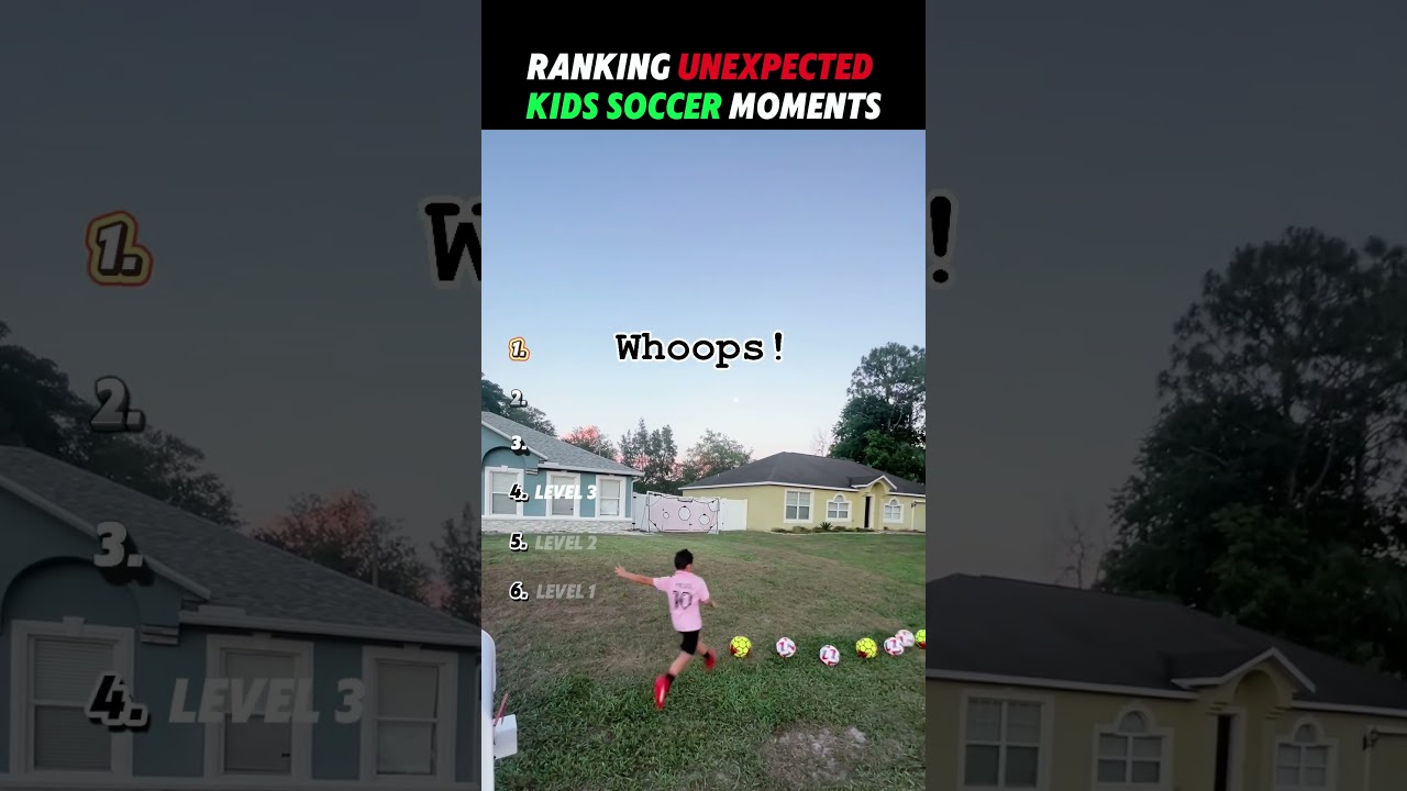 Ranking Unexpected Kids Soccer Moments🥶🤯 #soccer #football