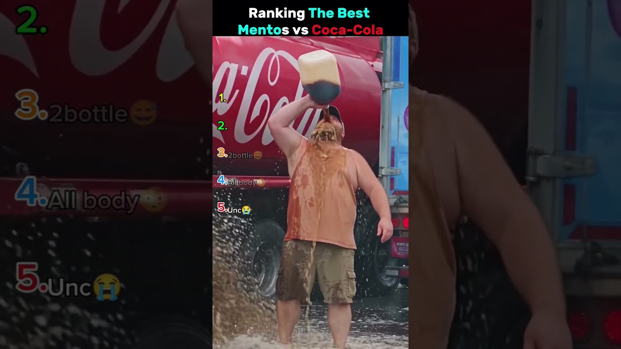 Ranking The Best Mentos Vs Coca-Cola Moments😂😂