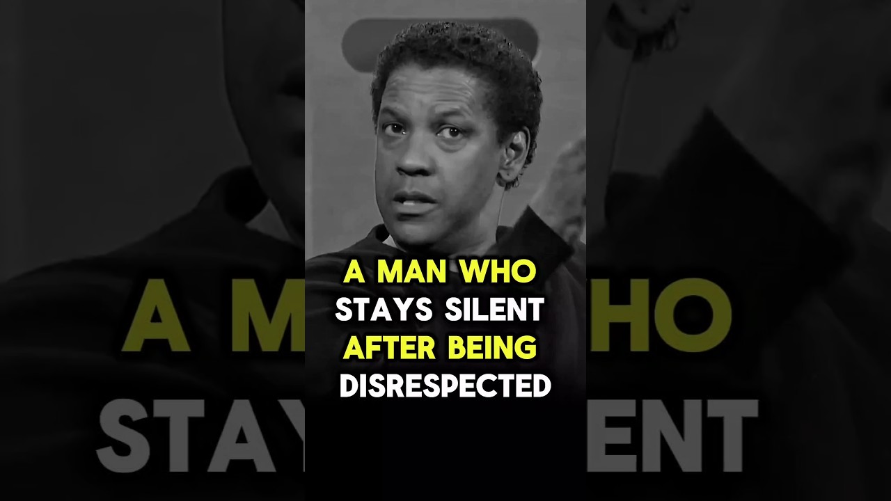 A Man Who Stays Silent After Being Disrespected • #denzelwashington #motivation #lifelessons #shorts